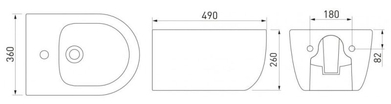Подвесное биде Berges EGO белый 082017