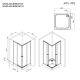 Душевой уголок Am.Pm X-joy W94G-403-8080-BТ1К 80x80 см без поддона чёрный матовый