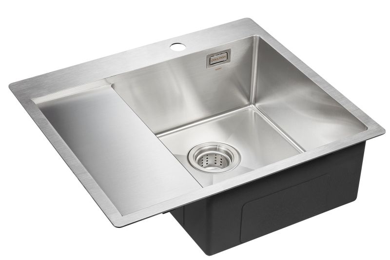 Мойка кухонная Paulmark Alster PM825951-BSR правая брашированная нержавеющая сталь