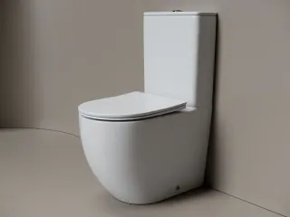Напольная пристенная чаша унитаза Ceramicanova Мия (Mia) CN1801T-B торнадо белый