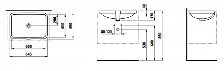 Раковина Laufen PRO 8.1196.9.000.109.1 60х40