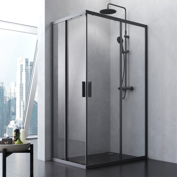 Душевой уголок Am.Pm Gem S 120x80см чёрный матовый W93G-404-120280-BT Душевой уголок Am.Pm Gem S 120x80см чёрный матовый W93G-404-120280-BT