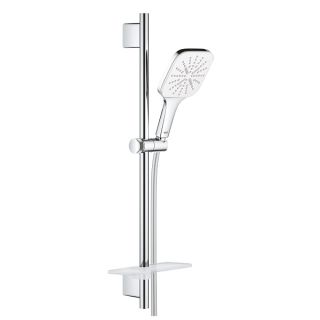 Душевой гарнитур Grohe Rainshower SmartActive Cube 130 26584LS0 с мыльницей три режима струи белая луна/хром