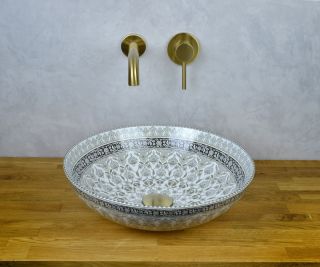 Смеситель для раковины настенный Bronze de Luxe SCANDI 14511BR, бронза Смеситель для раковины настенный Bronze de Luxe SCANDI 14511BR, бронза