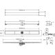 Душевой лоток Berges Wasserhaus C1 Norma 090036 50 Матовый хром Душевой лоток Berges Wasserhaus C1 Norma 090036 50 Матовый хром