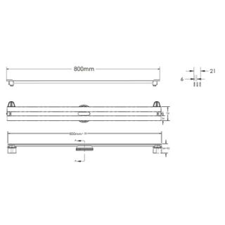 Душевой лоток Berges Wasserhaus Super Slim 090054 80 Матовый хром Душевой лоток Berges Wasserhaus Super Slim 090054 80 Матовый хром