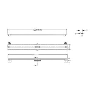 Душевой лоток Berges Wasserhaus Super Slim 090055 100 Матовый хром Душевой лоток Berges Wasserhaus Super Slim 090055 100 Матовый хром