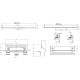 Душевой лоток Berges Wasserhaus Wall 600 090056 с решеткой Матовый хром