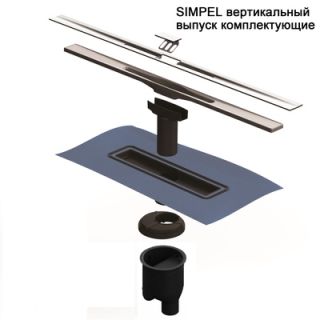 Душевой лоток Berges Wasserhaus Simpel 090113 100 Матовый хром Душевой лоток Berges Wasserhaus Simpel 090113 100 Матовый хром