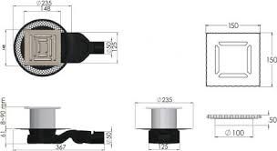Душевой трап Berges Wasserhaus Platz Uno 090170 15x15 см Душевой трап Berges Wasserhaus Platz Uno 090170 15x15 см