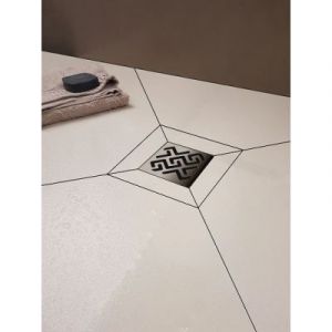 Душевой трап Berges Wasserhaus Zentrum Antik 090364 10х10 Матовый хром