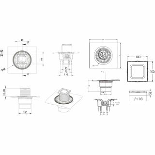 Душевой трап Berges Wasserhaus Zentrum Antik 090464 10х10 Матовый хром Душевой трап Berges Wasserhaus Zentrum Antik 090464 10х10 Матовый хром