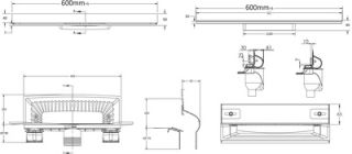 Душевой лоток Berges Wasserhaus Wall 091056 60 см Душевой лоток Berges Wasserhaus Wall 091056 60 см