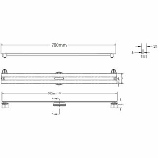 Душевой лоток Berges Wasserhaus Super Slim 091153 70 Хром глянец Душевой лоток Berges Wasserhaus Super Slim 091153 70 Хром глянец