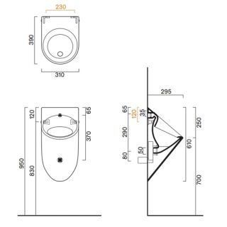 Писсуар Catalano Comfort Big Boy 0932610001 белый