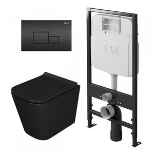 Комплект D&K DS1432502 инсталляция DI8055119 унитаз DT1436025 клавиша смыва DB1519025