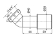 Колено AlcaPlast 45° A52 Колено AlcaPlast 45° A52