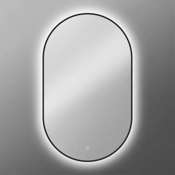 Зеркало с подсветкой ArtMax Torino AM-Tor-600-1000-DS-Nero 60 см чёрный