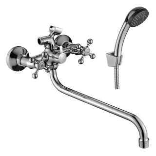 Смеситель для ванны Decoroom с ручным душем хром DR49045 Смеситель для ванны Decoroom с ручным душем хром DR49045
