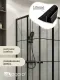 Душевой уголок Niagara Eco NG-1008-14QKL 80x80 см профиль чёрный стекло клетка