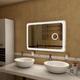 Зеркало с подсветкой и косметической линзой Art&Max Latina 100x80см AM-Lat-1000-800-DS-F-X3