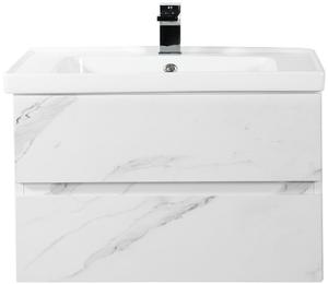 Подвесная тумба под раковину Art&Max Techno 90см монти мрамор AM-Techno-900-2C-SO-MR960
