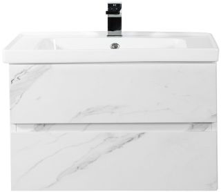 Подвесная тумба под раковину Art&Max Techno 90см монти мрамор AM-Techno-900-2C-SO-MR960