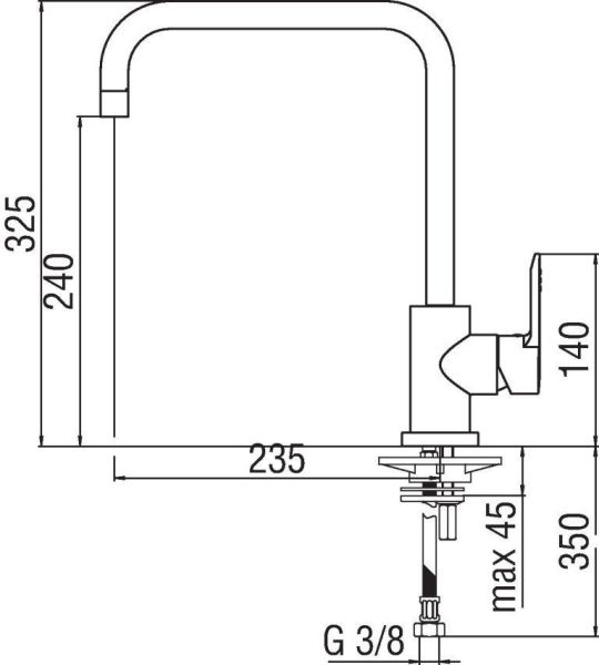 Смеситель Nobili New Road RD00134CR для кухни