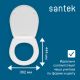 Сиденье Santek Бореаль 1WH302050 быстрое снятие микролифт для напольной чаши