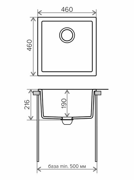 Мойка кухонная Tolero Classic R-128 белый 473233