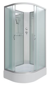 Душевая кабина Niagara NG-33974-14RBK 90x70см серебро/матовое
