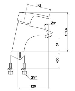 Смеситель для раковины Timo Beverly 0051F orb венге