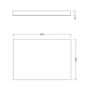 Зеркало Artceram Square ACS010 подвесное