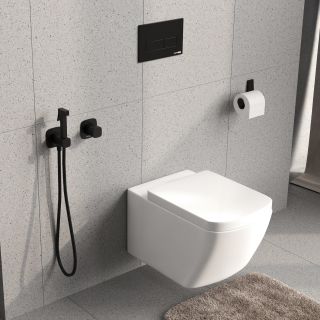 Гигиенический душ со смесителем WasserKRAFT Nuthe A9151.327.241.212 чёрный матовый