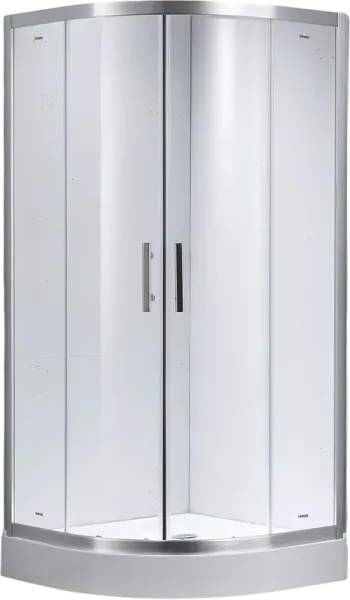 Душевой уголок Timo Imwei YL-9001C 90x90 см с поддоном профиль серебристый стекло прозрачное