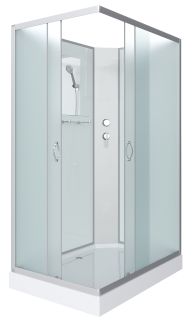 Душевая кабина Niagara NG-43295-14QBK 120x90см серебро/матовое