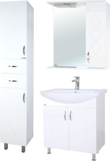 Зеркало-шкаф с подсветкой Bellezza Элеганс 65см правый белый 4618610521011 Зеркало-шкаф с подсветкой Bellezza Элеганс 65см правый белый 4618610521011