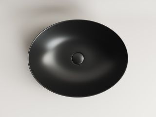 Раковина Ceramicanova Элемент (Element) CN6017MB 52 см чёрный матовый