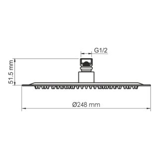 Душевой комплект WasserKRAFT Weida A3651.180.259 тёмное золото матовое