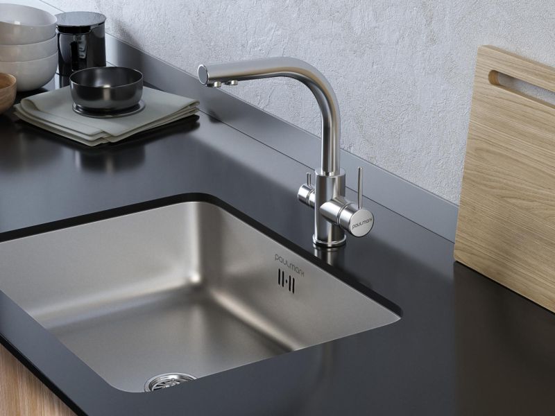 Смеситель для кухни Paulmark Essen Es213011-NI никель Смеситель для кухни Paulmark Essen Es213011-NI никель