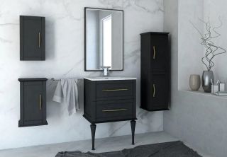 Тумба под раковину Cezares Tiffany 54946 60 см тёмный графит