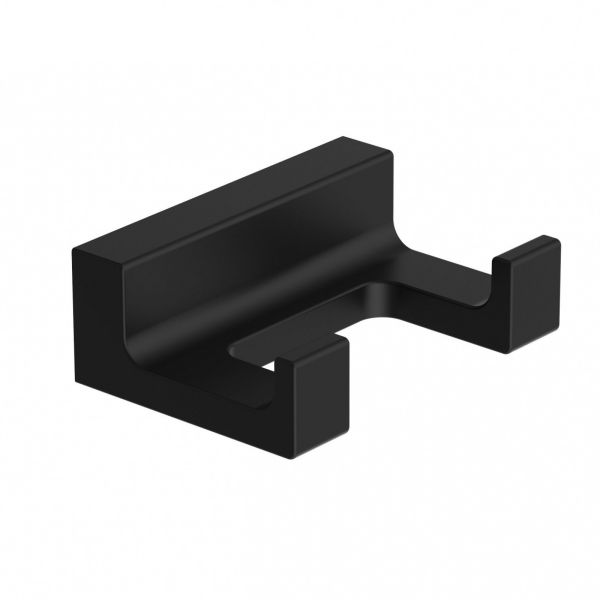 Двойной крючок для ванной Wonzon & Woghand Eclipse WW-9125-BL чёрный