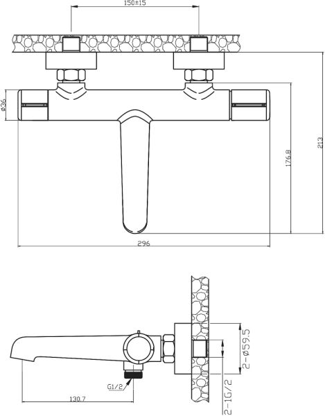 Набор для ванной комнаты 3в1 Agger Slim A2231100 хром