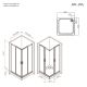 Душевой уголок Am.Pm Gem W90G-403-8080-BT 80x80 см без поддона чёрный матовый