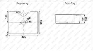 Накладная раковина Melana 7291X-805 40см белый Накладная раковина Melana 7291X-805 40см белый