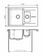 Мойка кухонная Polygran BRIG-770 чёрный 621404 Мойка кухонная Polygran BRIG-770 чёрный 621404
