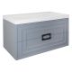 Тумба с раковиной Azario Armario CS00097017 90 см серый матовый
