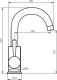 Смеситель для раковины Dorff Logic SS D3002101SS