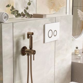 Гигиенический душ со смесителем WasserKRAFT A70938 розовое золото