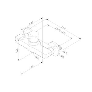Смеситель Am.Pm X-JOY S F85B20022 для душа